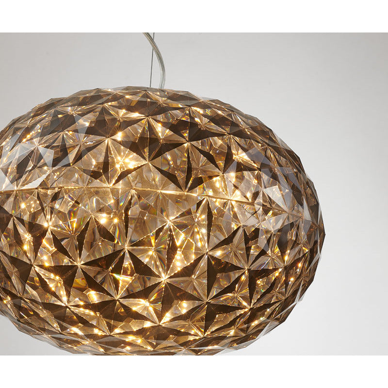 Clear Acrylic LED Pendant Light with Hardware by Bethel - view 10