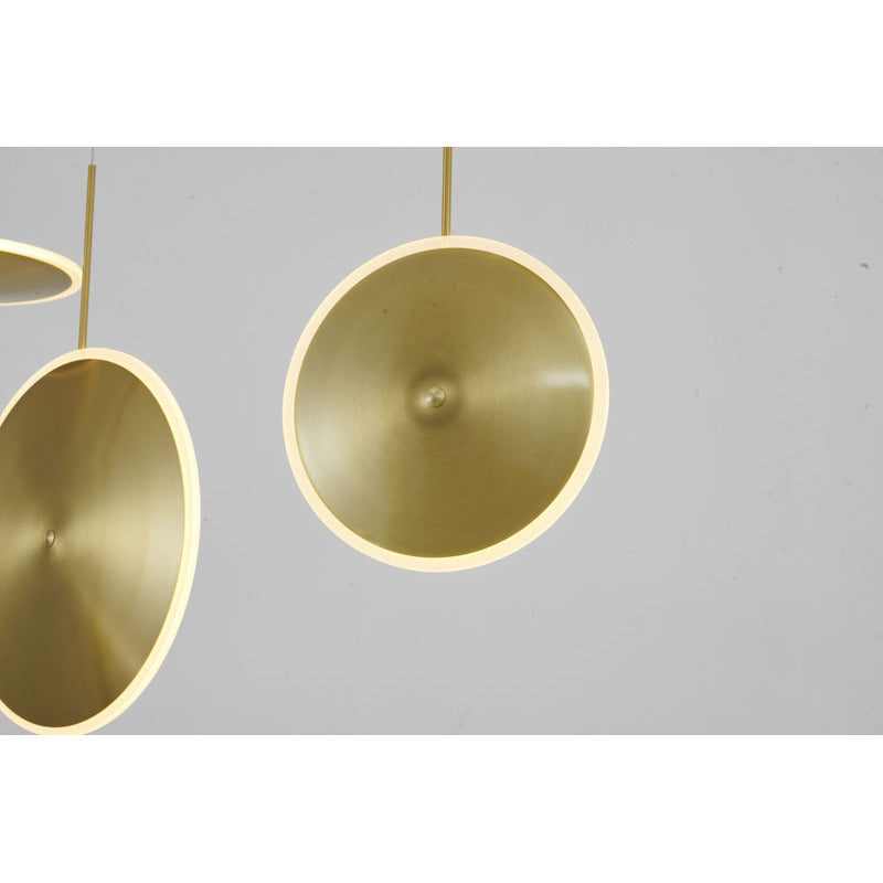 Gold Frame with Six LED Saucer Lights by Bethel - view 5