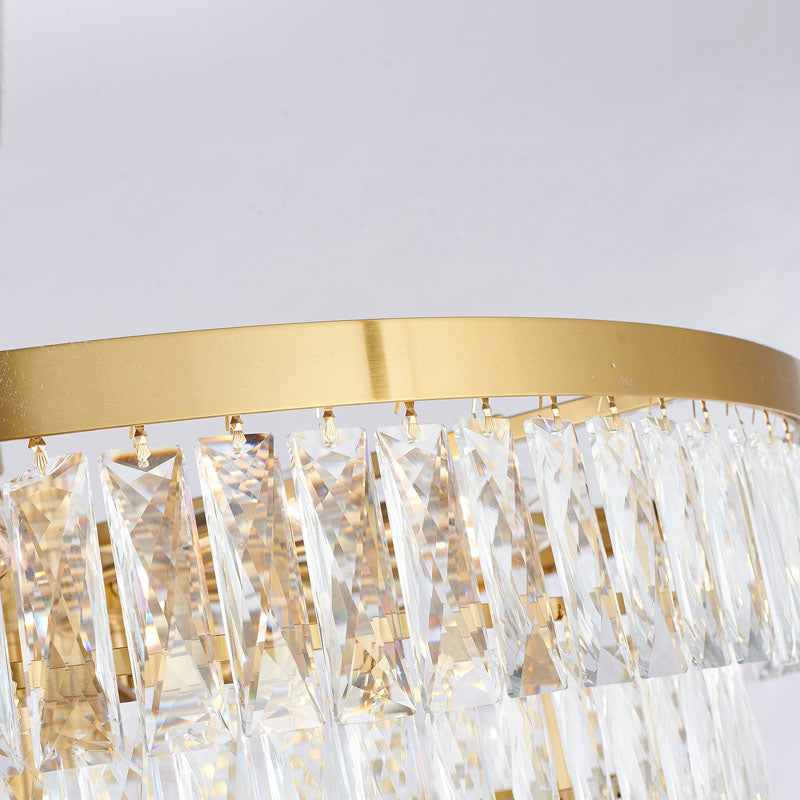 Eight Tier Chandelier with Clear Hanging Crystals by Bethel - view 18