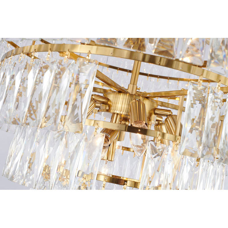 Eight Tier Chandelier with Clear Hanging Crystals by Bethel - view 19