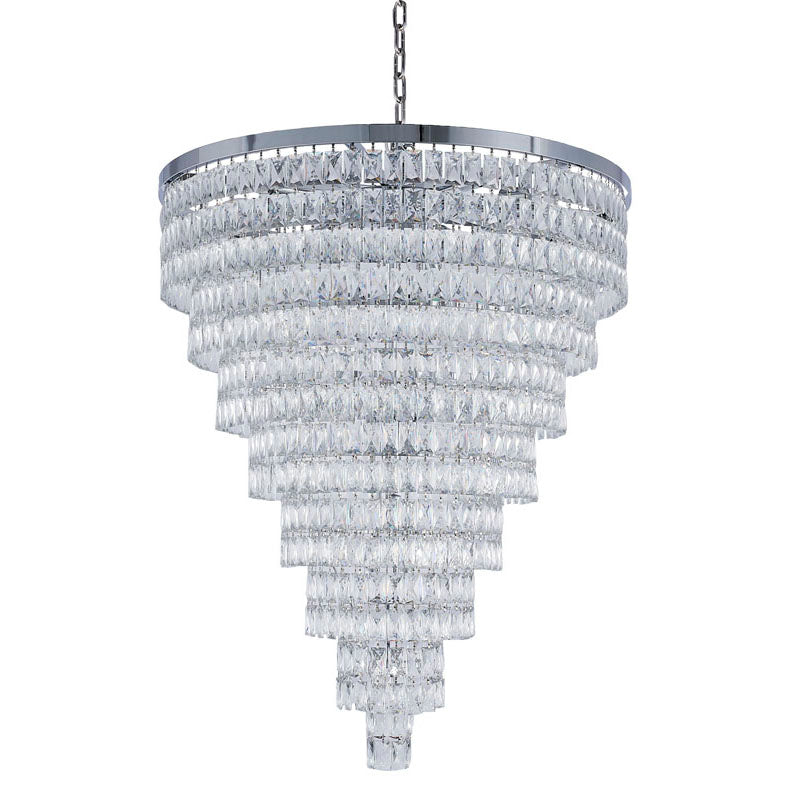 Eight Tier Chandelier with Clear Hanging Crystals (OC50) by Bethel - view 2