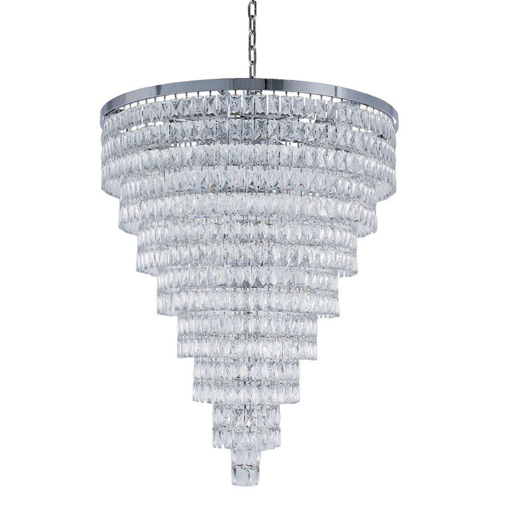 Eight Tier Chandelier with Clear Hanging Crystals (OC50) by Bethel - view 2