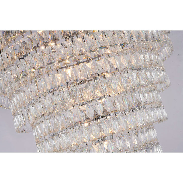 Eight Tier Chandelier with Clear Hanging Crystals (OC50) by Bethel - view 3
