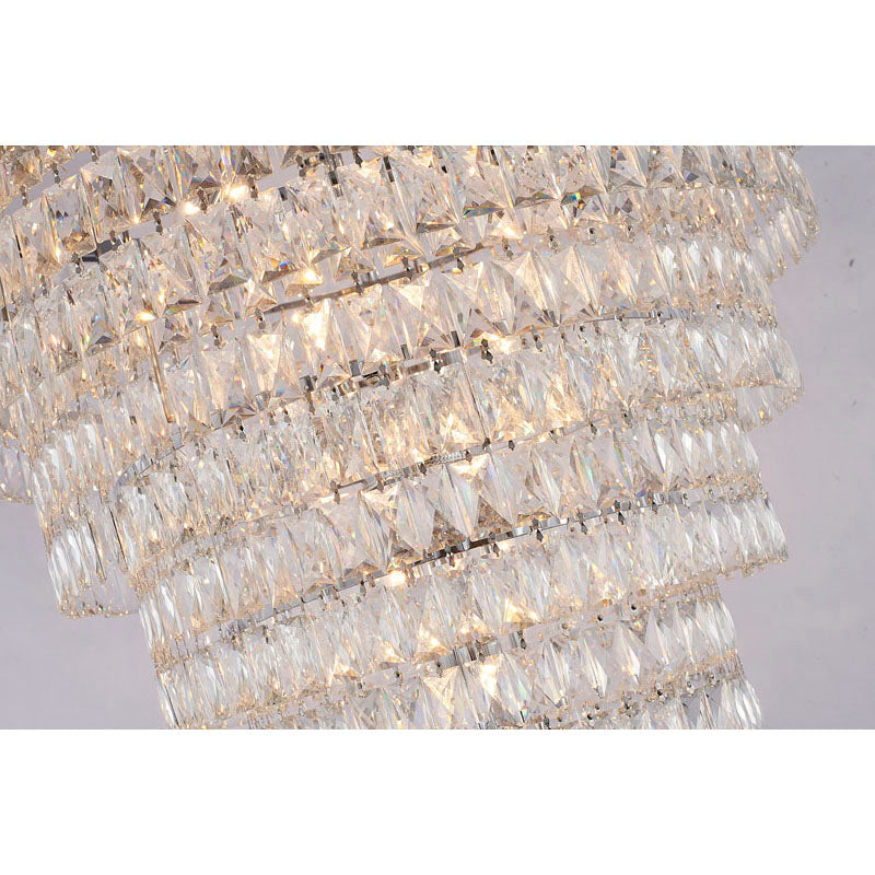 Eight Tier Chandelier with Clear Hanging Crystals (OC50) by Bethel - view 4
