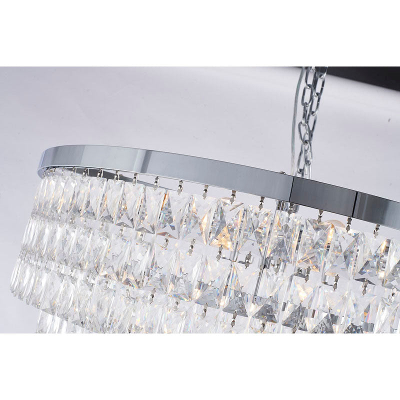 Eight Tier Chandelier with Clear Hanging Crystals (OC50) by Bethel - view 5