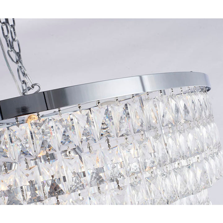 Eight Tier Chandelier with Clear Hanging Crystals (OC50) by Bethel - view 6