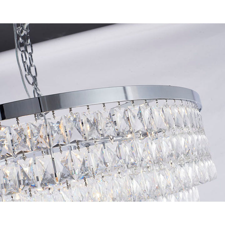 Eight Tier Chandelier with Clear Hanging Crystals (OC50) by Bethel - view 7