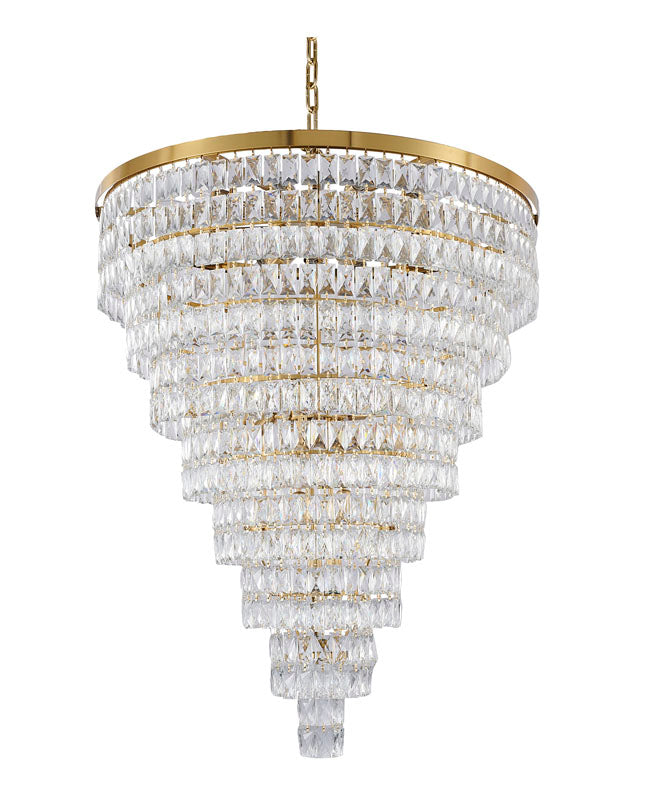 Eight Tier Chandelier with Clear Hanging Crystals (OC50) by Bethel - view 13