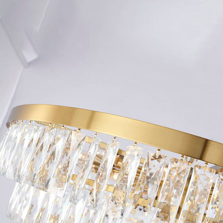 Eight Tier Chandelier with Clear Hanging Crystals (OC50) by Bethel - view 15