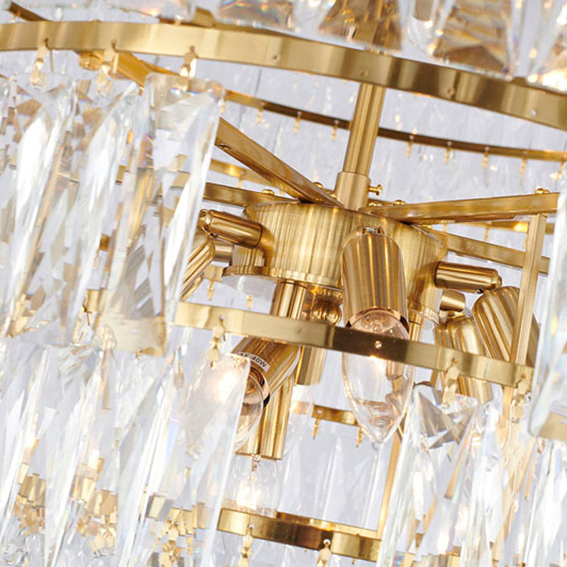 Eight Tier Chandelier with Clear Hanging Crystals (OC50) by Bethel - view 16