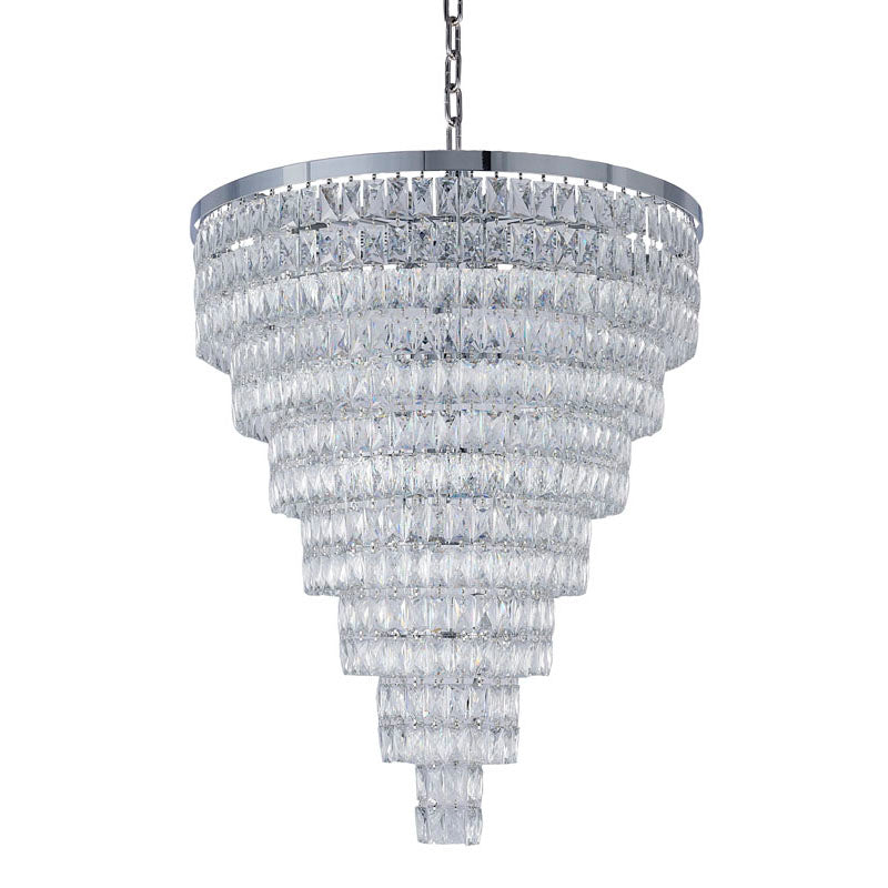 Seven Tier Chandelier with Clear Hanging Crystals (OC51) by Bethel - view 2
