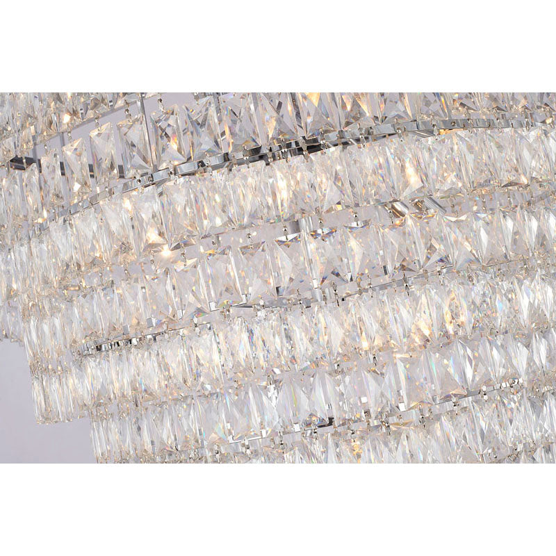 Seven Tier Chandelier with Clear Hanging Crystals (OC51) by Bethel - view 3
