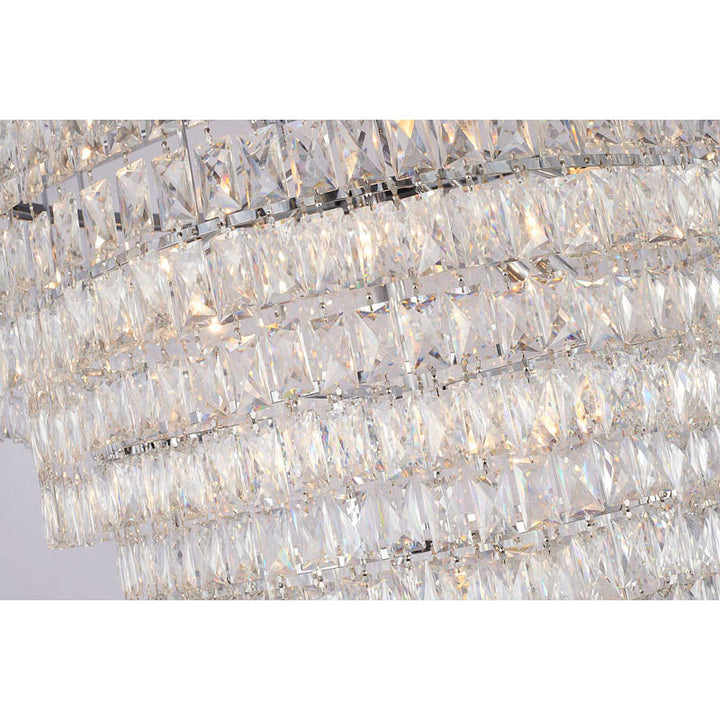 Seven Tier Chandelier with Clear Hanging Crystals (OC51) by Bethel - view 3