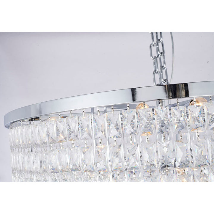 Seven Tier Chandelier with Clear Hanging Crystals (OC51) by Bethel - view 4