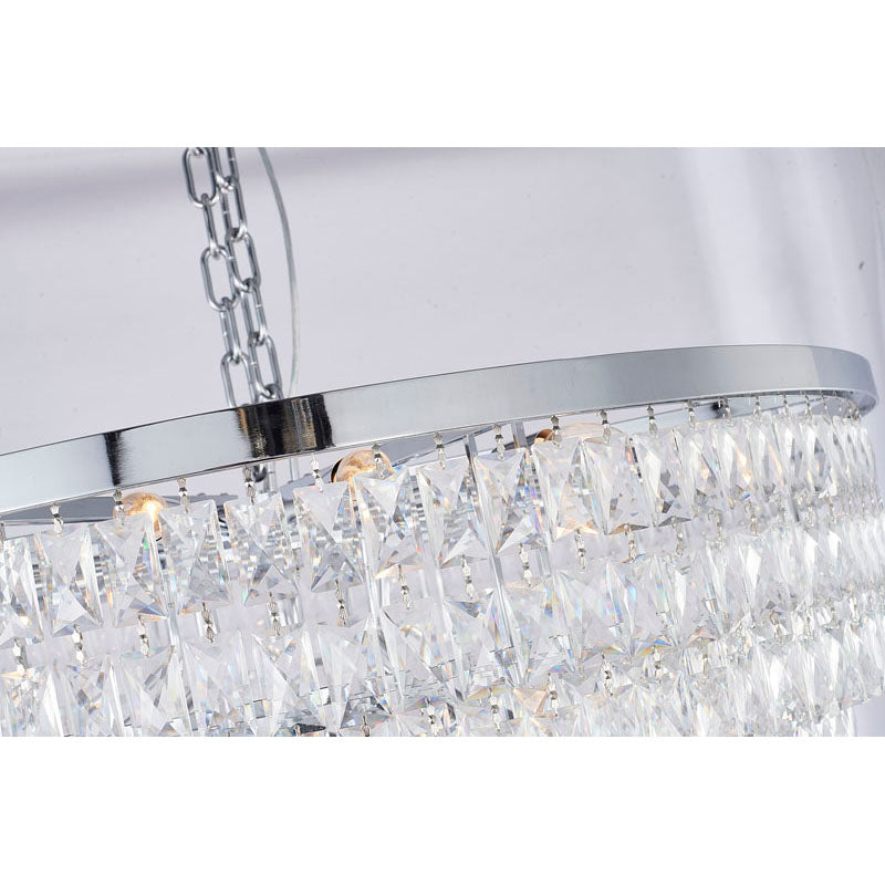 Seven Tier Chandelier with Clear Hanging Crystals (OC51) by Bethel - view 5