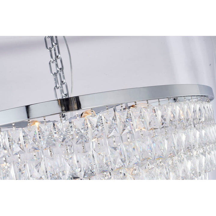 Seven Tier Chandelier with Clear Hanging Crystals (OC51) by Bethel - view 5