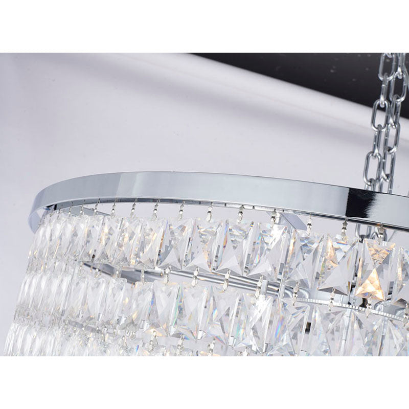 Seven Tier Chandelier with Clear Hanging Crystals (OC51) by Bethel - view 6