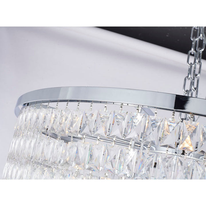 Seven Tier Chandelier with Clear Hanging Crystals (OC51) by Bethel - view 6
