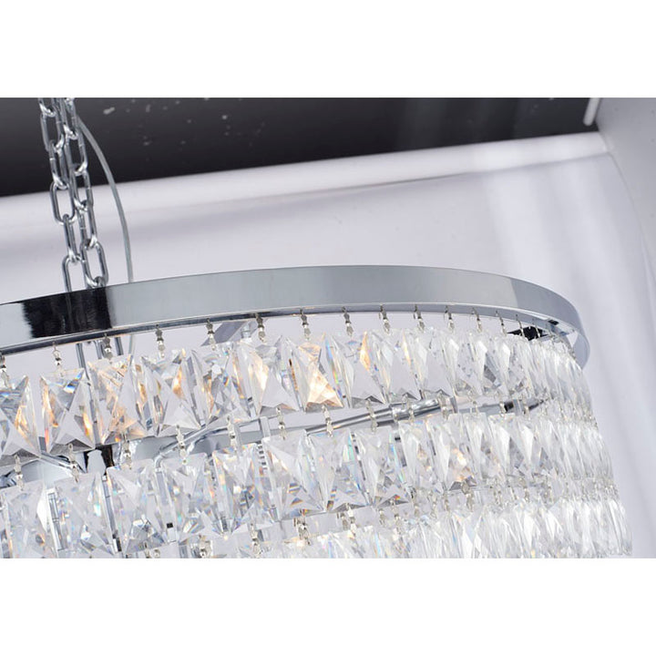 Seven Tier Chandelier with Clear Hanging Crystals (OC51) by Bethel - view 7