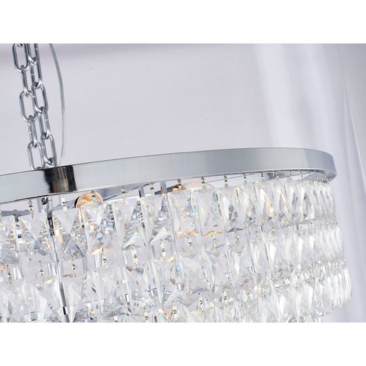 Seven Tier Chandelier with Clear Hanging Crystals (OC51) by Bethel - view 8