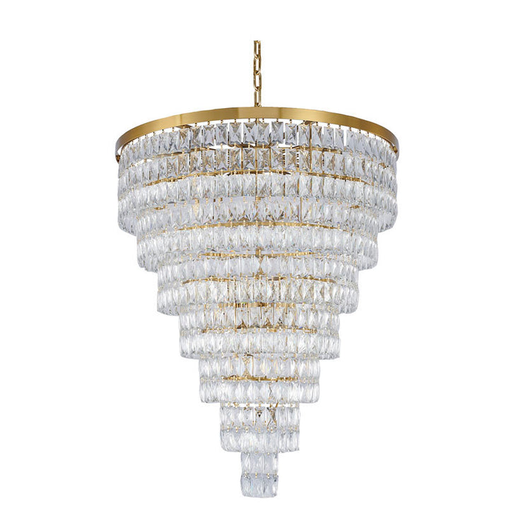 Seven Tier Chandelier with Clear Hanging Crystals (OC51) by Bethel - view 13