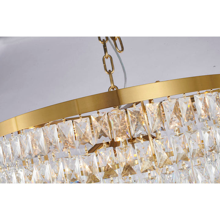 Seven Tier Chandelier with Clear Hanging Crystals (OC51) by Bethel - view 14