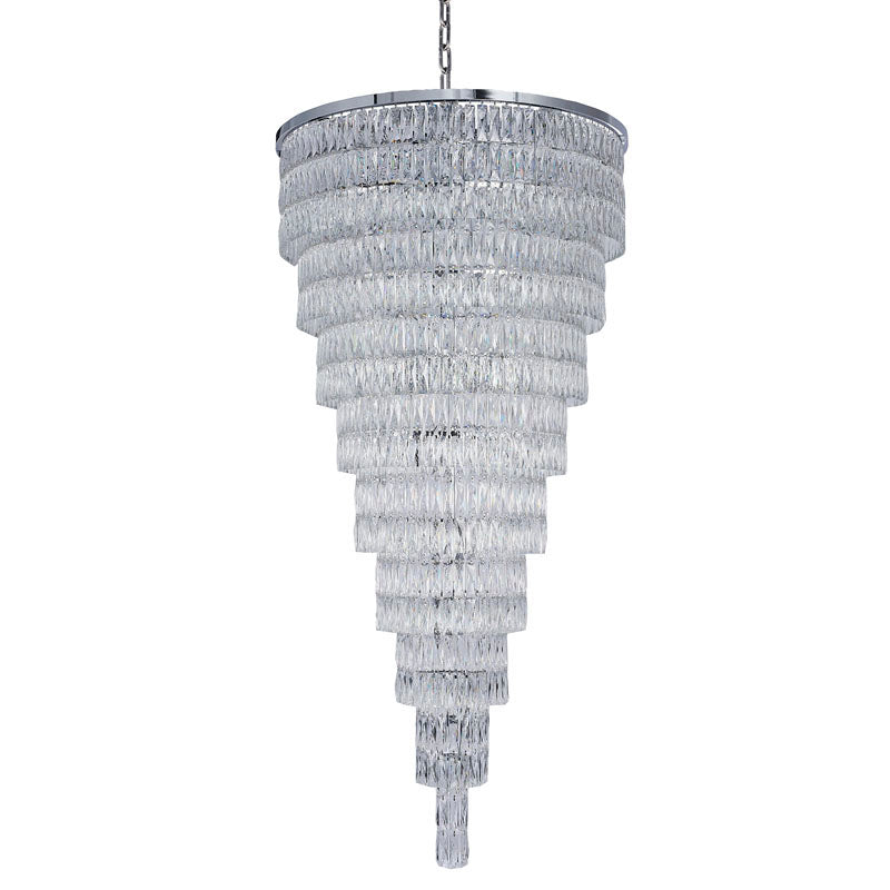 Nine Tier Chandelier with Clear Hanging Crystals (OC52) by Bethel - view 2