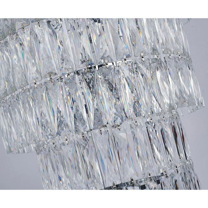 Nine Tier Chandelier with Clear Hanging Crystals (OC52) by Bethel - view 3
