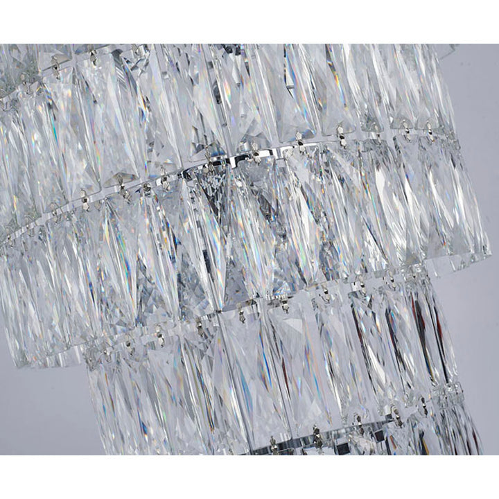 Nine Tier Chandelier with Clear Hanging Crystals (OC52) by Bethel - view 3