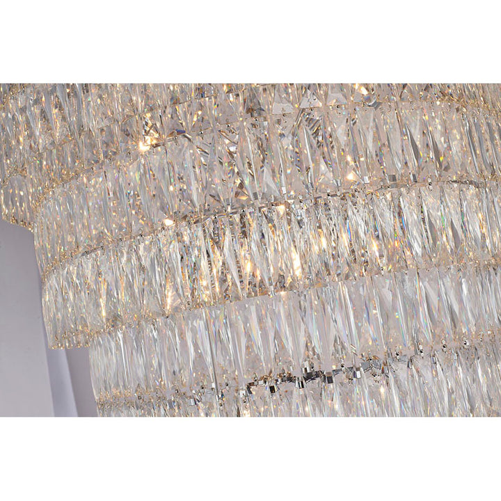 Nine Tier Chandelier with Clear Hanging Crystals (OC52) by Bethel - view 5