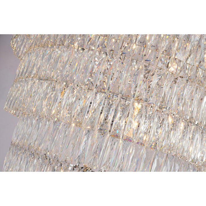 Nine Tier Chandelier with Clear Hanging Crystals (OC52) by Bethel - view 7