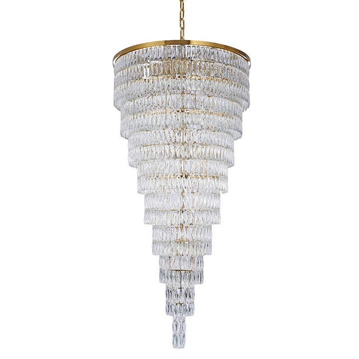 Nine Tier Chandelier with Clear Hanging Crystals (OC52) by Bethel - view 14
