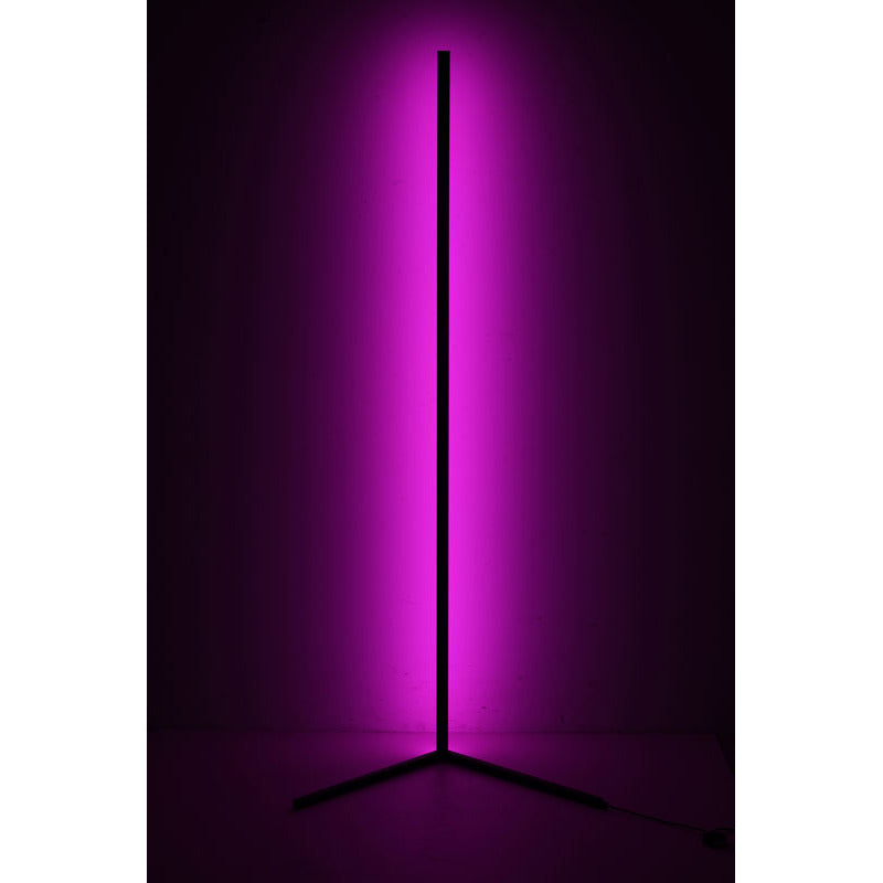 Matte Black LED Stick Floor Lamp with Color Changing Options by Bethel - view 3