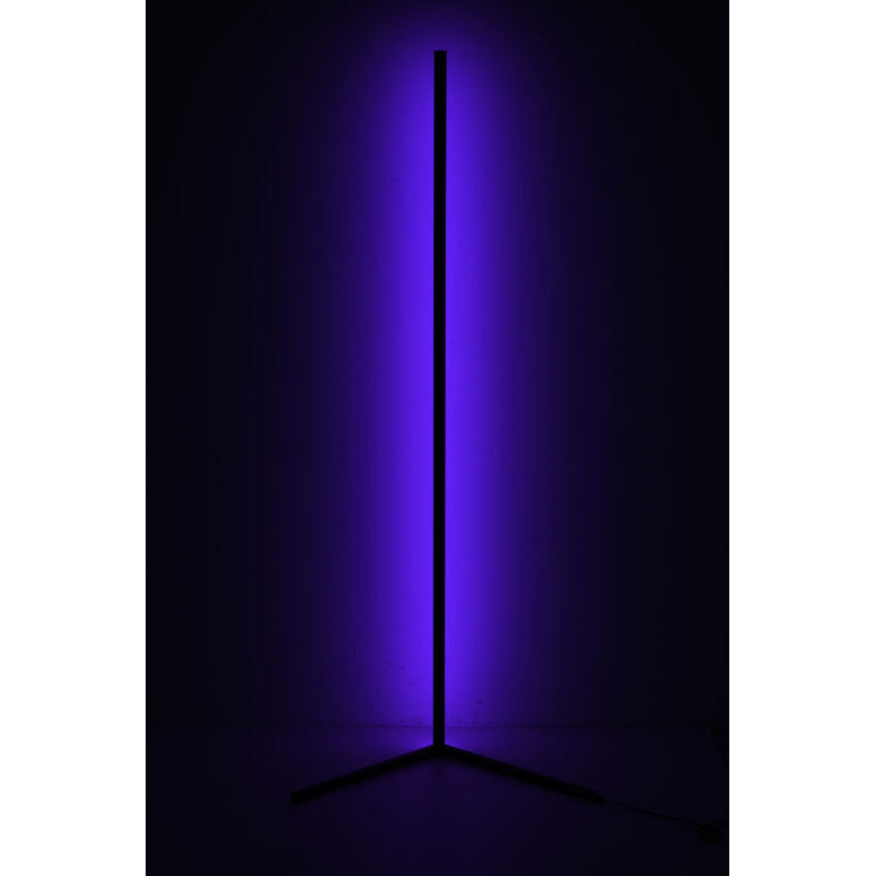 Matte Black LED Stick Floor Lamp with Color Changing Options by Bethel - view 4