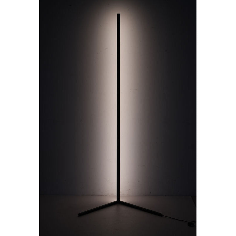 Matte Black LED Stick Floor Lamp with Color Changing Options by Bethel - view 5