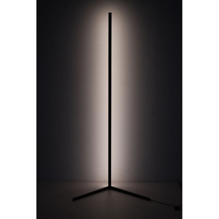 Matte Black LED Stick Floor Lamp with Color Changing Options by Bethel - view 5