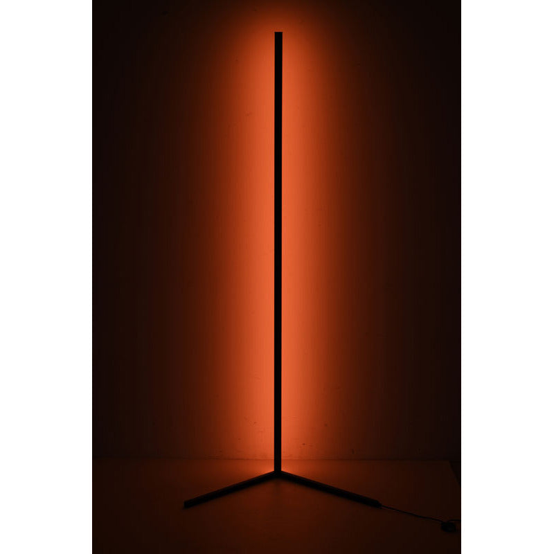 Matte Black LED Stick Floor Lamp with Color Changing Options by Bethel - view 6