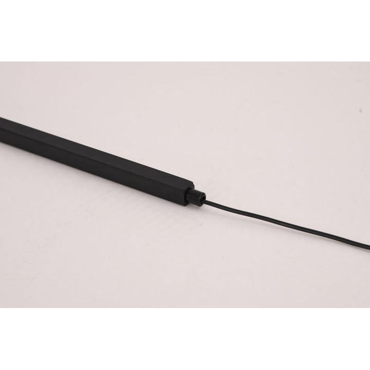 Matte Black LED Stick Floor Lamp with Color Changing Options by Bethel - view 8