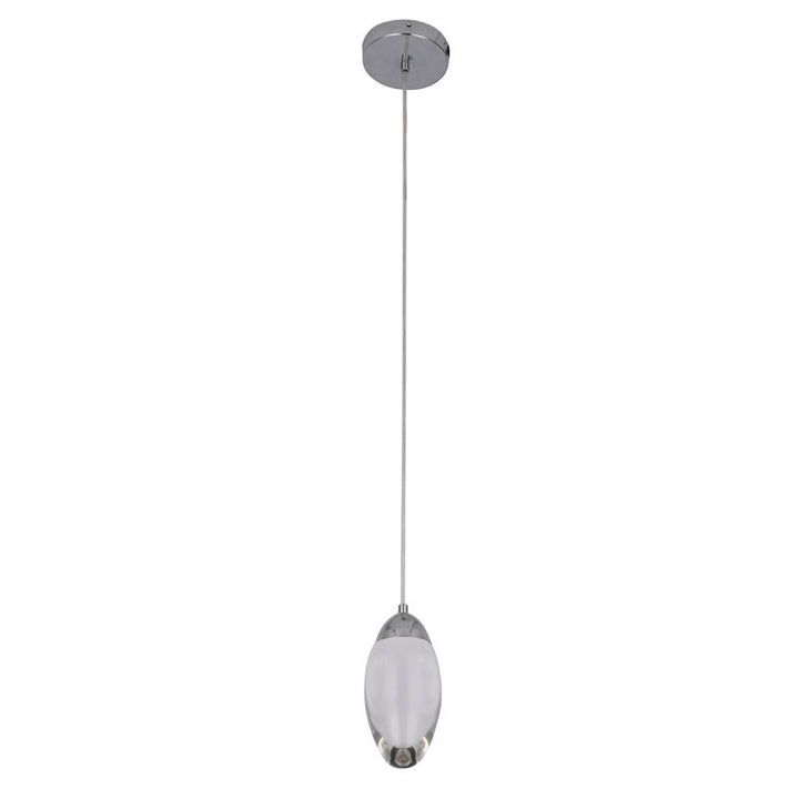 LED Single Pendant Light with Clear Crystal Shade by Bethel - view 8