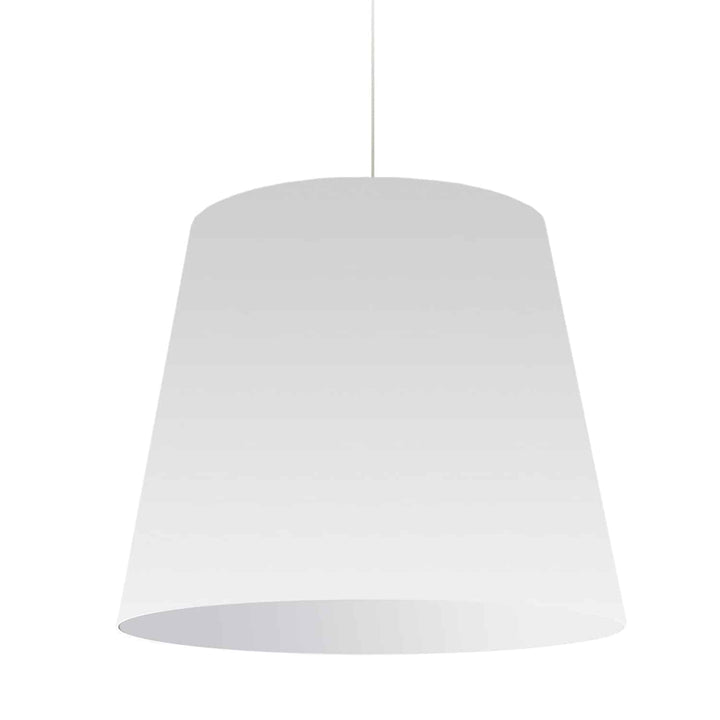 1 Light Oversized Drum Pendant in Polished Chrome by Dainolite