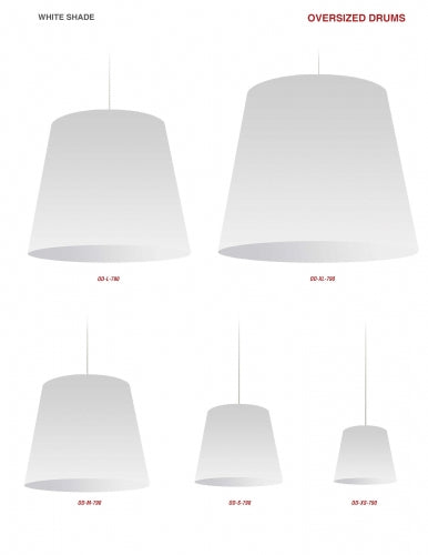 1 Light Oversized Drum Pendant (OD-M) by Dainolite - view 5