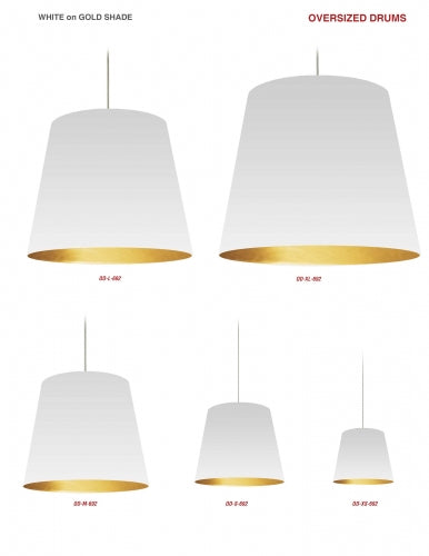 1 Light Oversized Drum Pendant (OD-S) by Dainolite - view 2