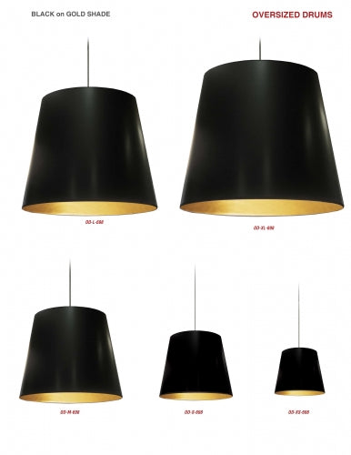 1 Light Oversized Drum Pendant (OD-S) by Dainolite - view 5