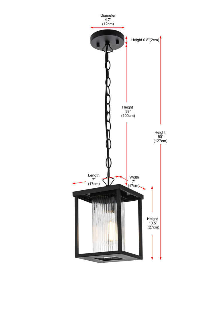 Dover Outdoor Pendant by Elegant - view 9