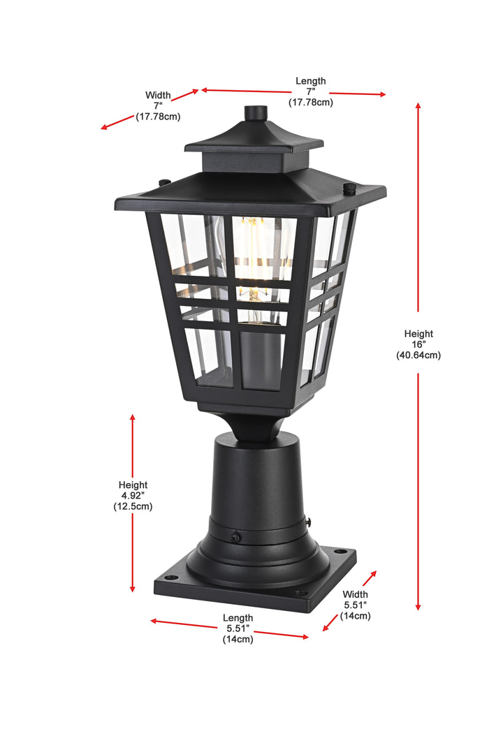 Macon Outdoor Post Light by Elegant - view 7