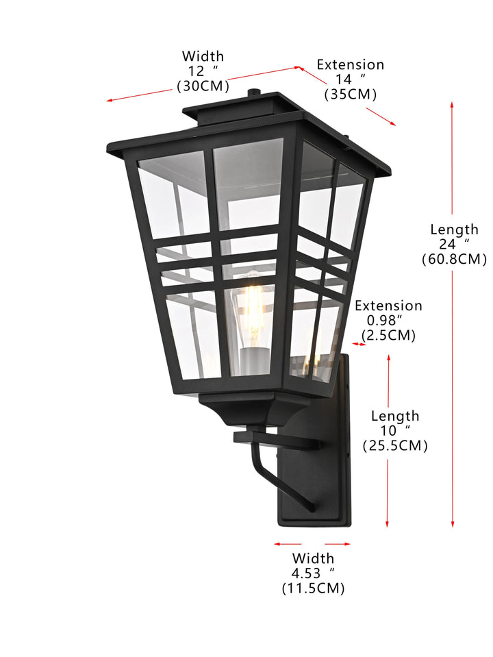 Macon Outdoor Wall Light by Elegant - view 24