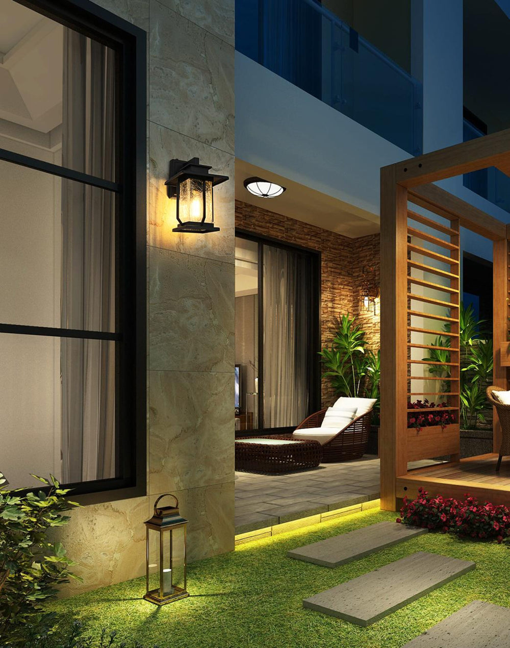 Salem Outdoor Wall Light by Elegant - view 2