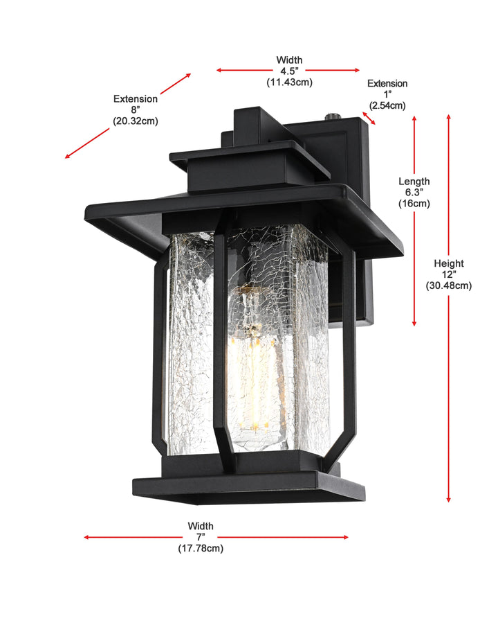 Salem Outdoor Wall Light by Elegant - view 8