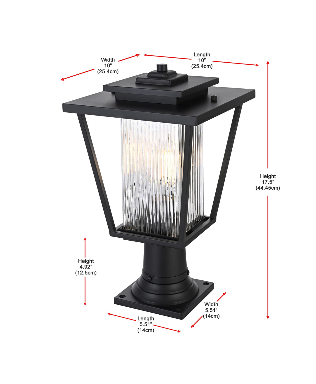 York Outdoor Post Light by Elegant - view 14