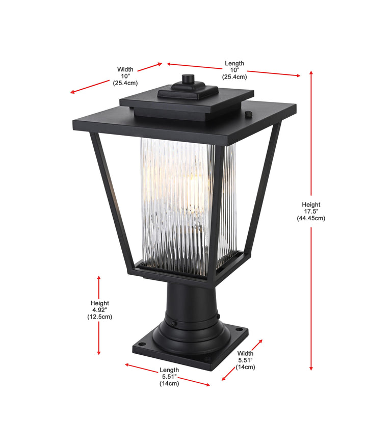 York Outdoor Post Light by Elegant - view 14